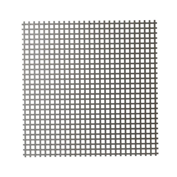 Perforated sheet Fe 10x10mm spacing 15mm 1x2m