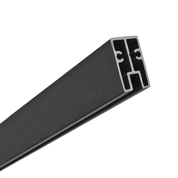 Traversa in alluminio superiore, 1820mm antracite per pannelli di recinzione WPC