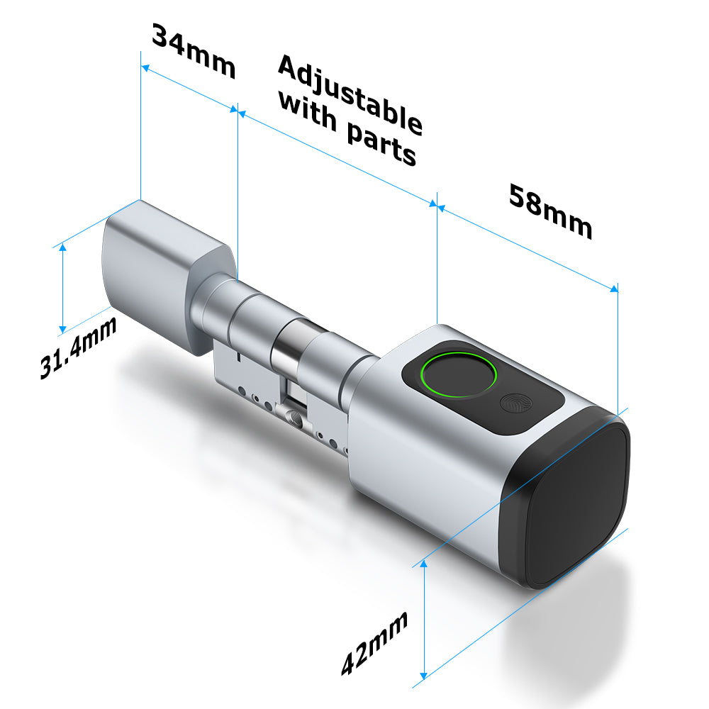 Double lock cylinder 70-90mm SMART
