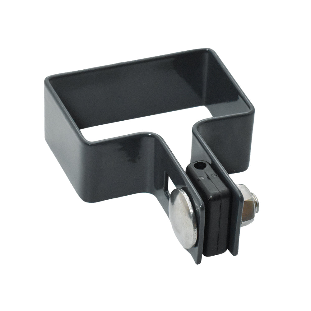 Morsetto terminale per palo ZnPVC 60x40mm antracite