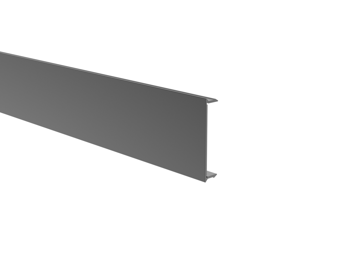 Click – lock Cover Strip for Fence Profile 70x70 and U-Adapter of Fence and Facade System, 41 x 9-2 m - Anthracite
