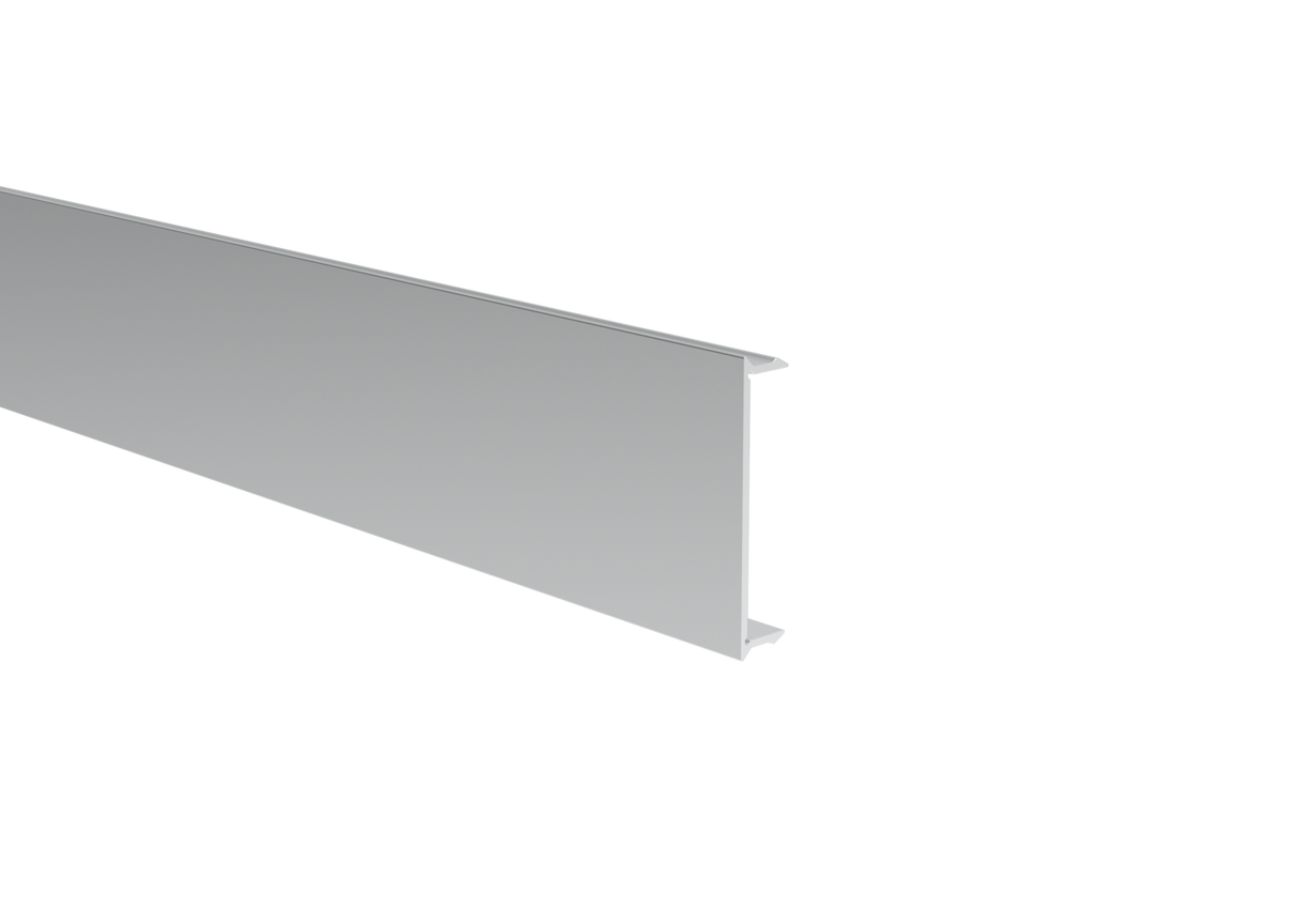 Click-Lock Cover Strip for Fence Profile 70x70 and U-Adapter of Fence and Facade System, 41 x 9 - 2.0 m - Natural