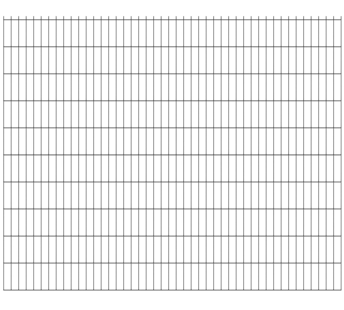 Pannello di recinzione saldato N2D 2500x2030mm D5/4/5mm antracite