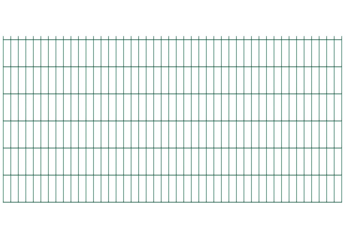 Welded panel fence N2D 2490x1230mm D5/4/5mm, green