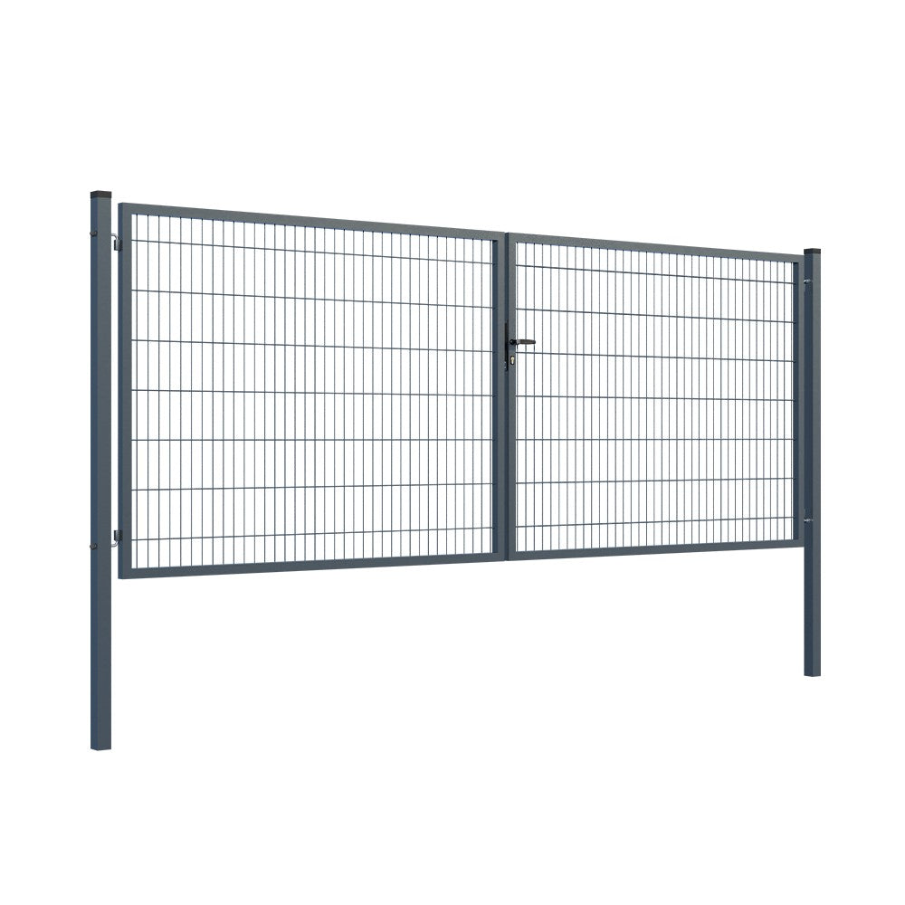 Brána 2kr. SQUARE ZnPVC 4000x1500mm, antracit