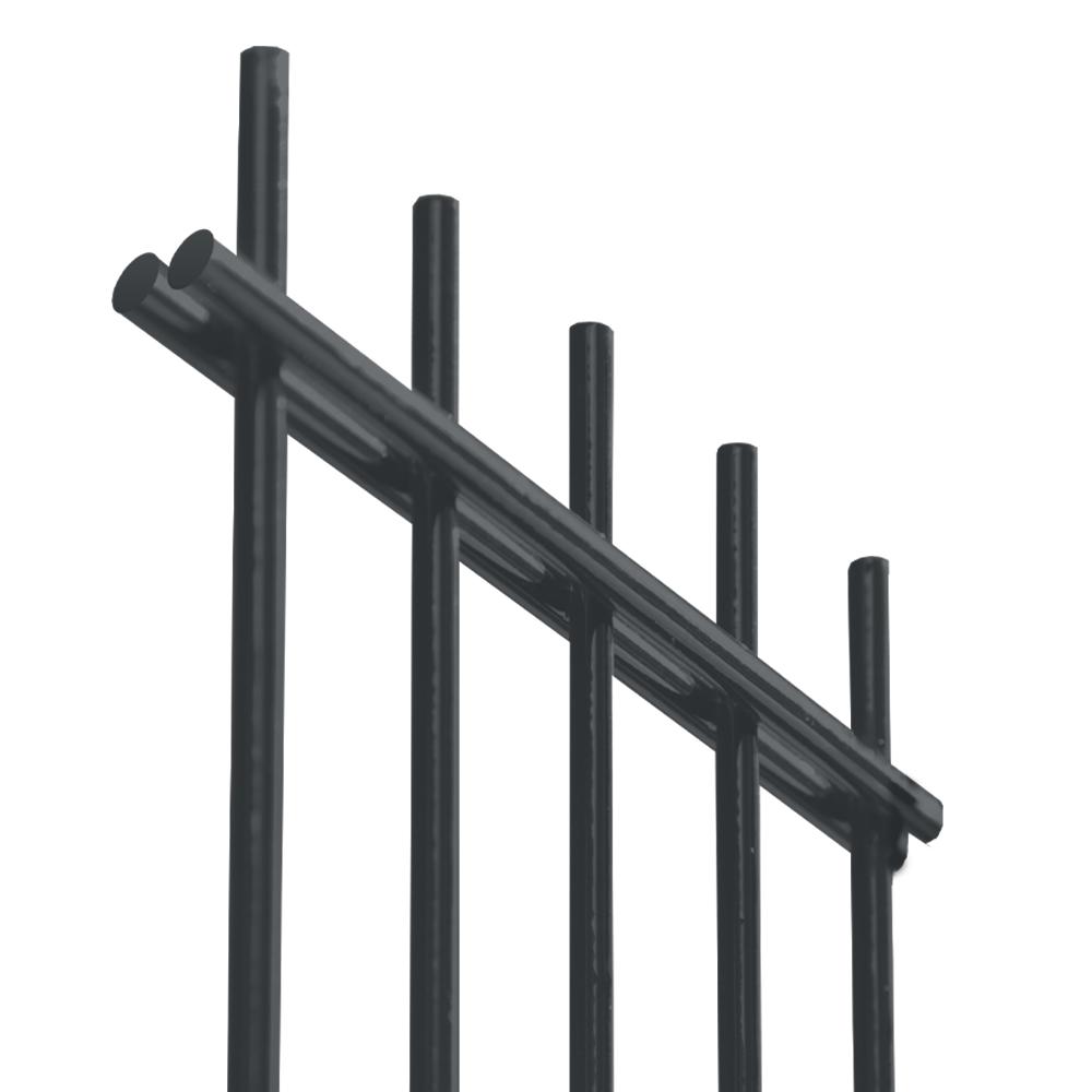 Zváraný plotový panel N2D 2500x1830mm D6/5/6mm antracit