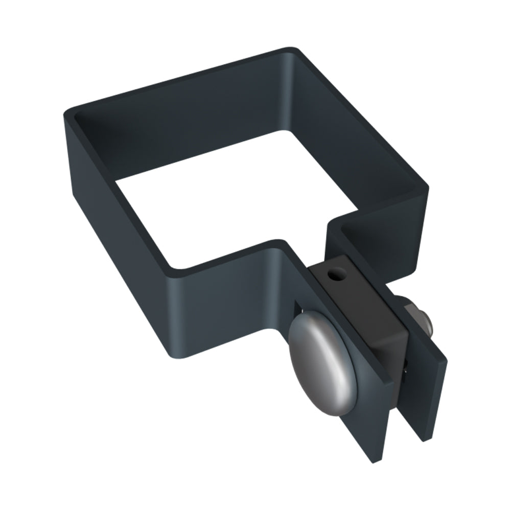 Morsetto terminale per palo ZnPVC 60x60mm antracite