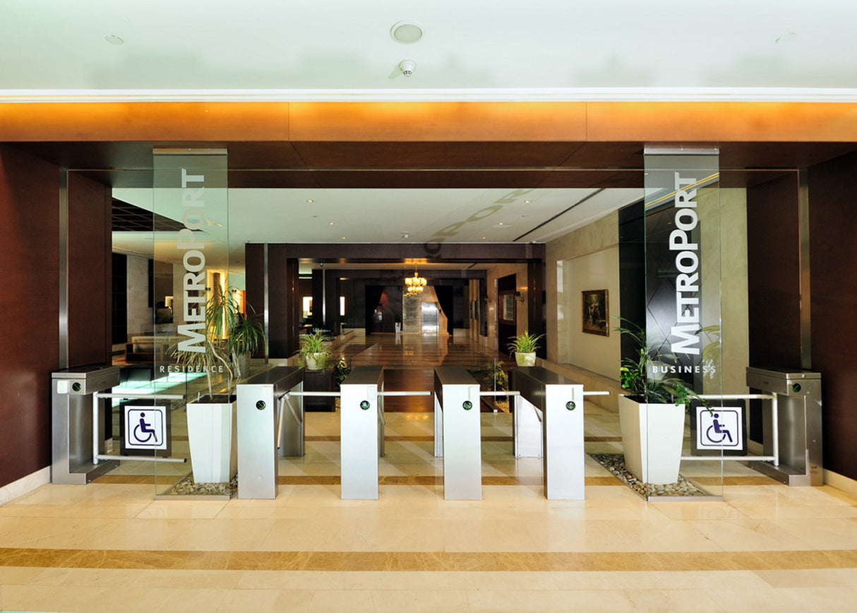 Turnstile for people with reduced mobility