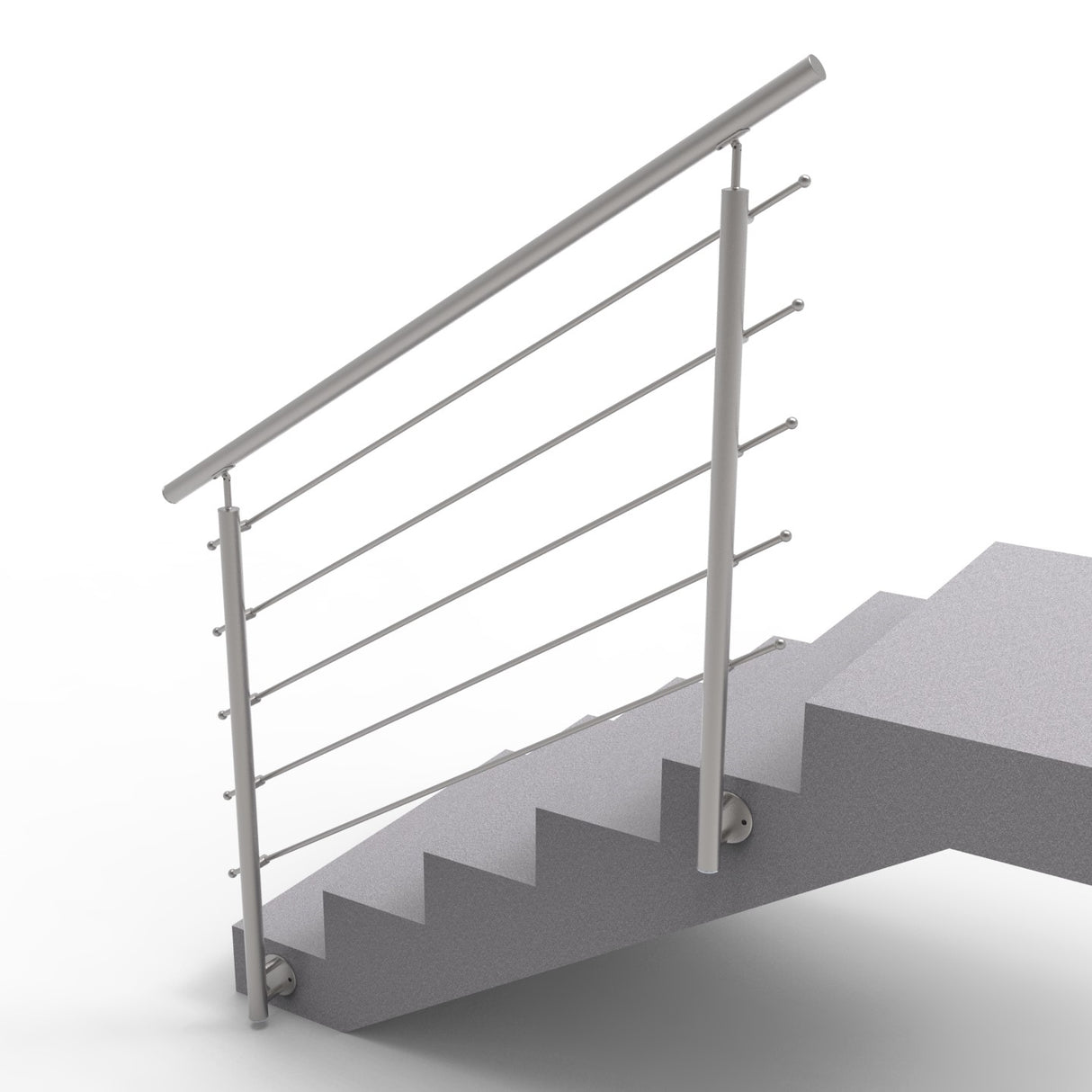 Railing AISI304, BR STAIRS AISI304, D42,4/5xd12/H1