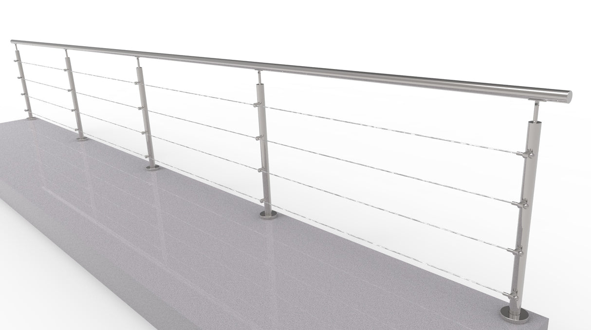 Cable railing AISI304, AISI304, D42,4/4xd5/H900/L6