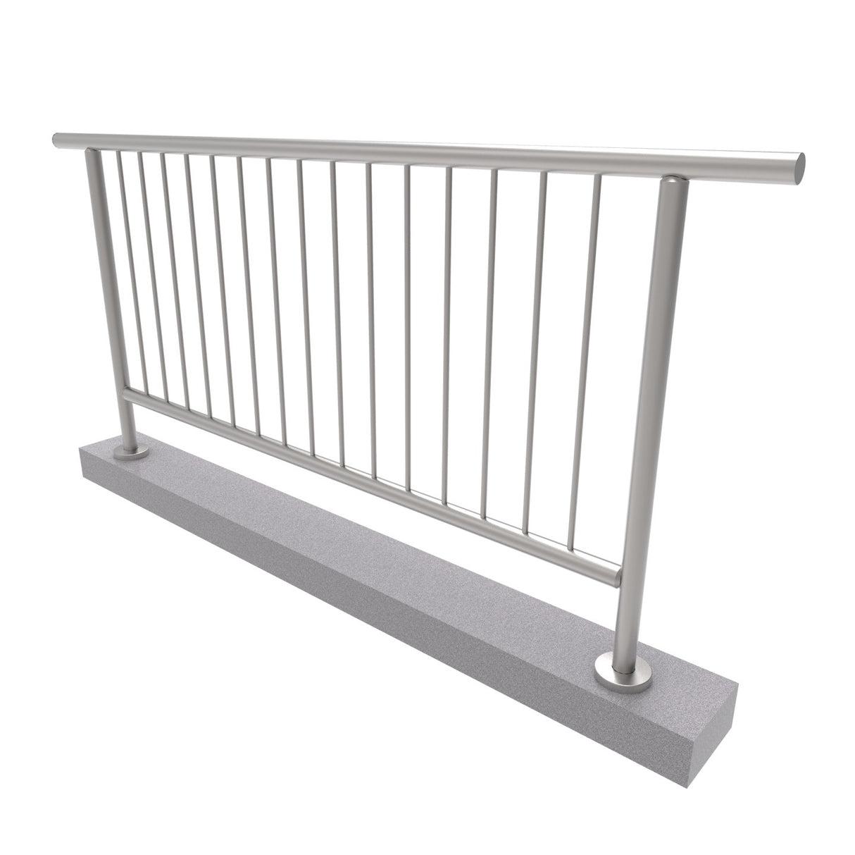 Vertical railing VR AISI304, D42,4/d12vertical/H10