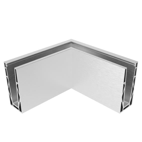 AL. profile, top mount 90° IN corner AL/ELOX/Sati