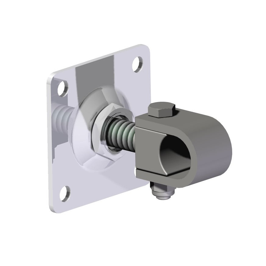 Adjustable hinge with anchor flange M20-Zn, 80