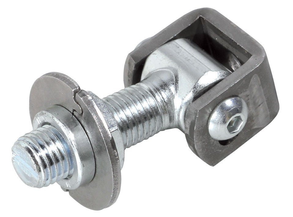 Adjustable hinge with swivel plate Zn, M20