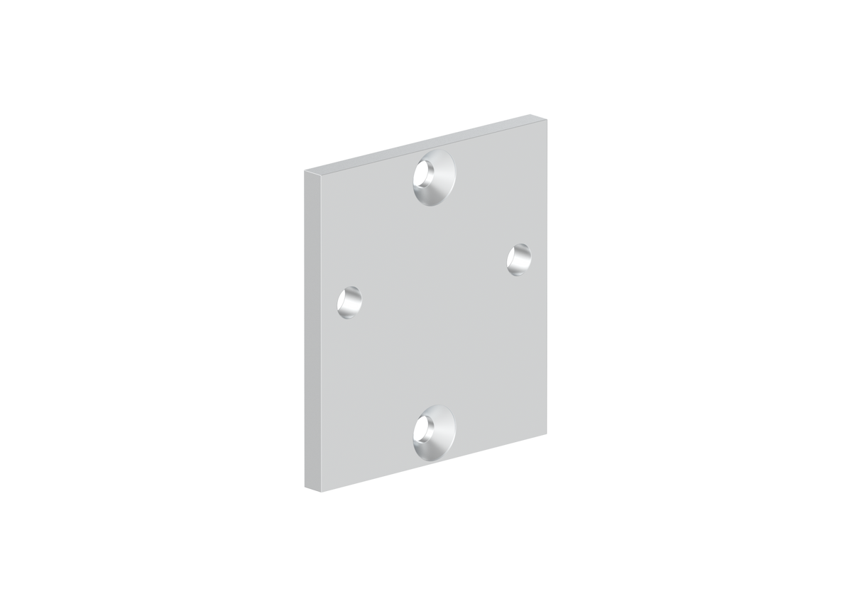Aluminium Anchoring Plate for Profile/Post 56x60