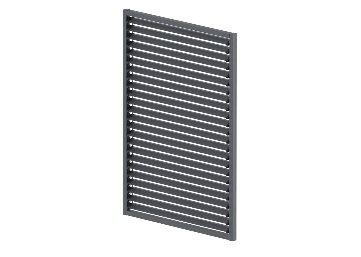 Set ALAntrac sistema orizzontale inclinabile 2,3x1,6m con riempimento romboidale ALAntrac 1,5m 20x105, in telaio ALAntra