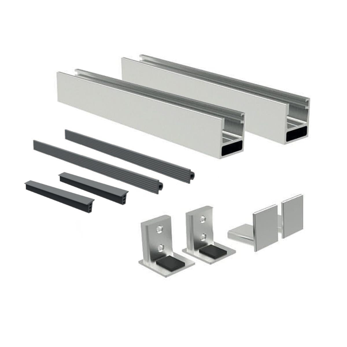 Julliet balcony aluminum frame without glass