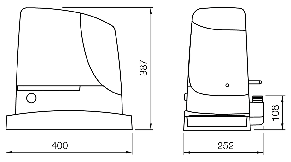 Automatic motor with BLUEBUS electronics do 1500kg
