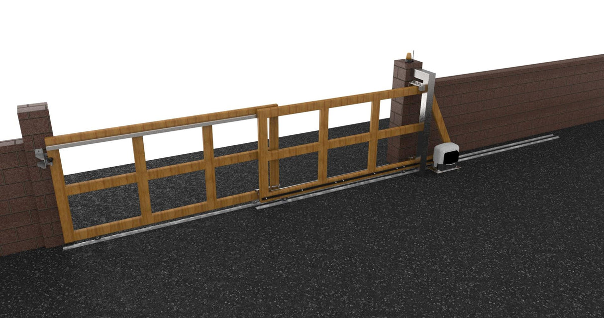 Telescopic system for sliding gates, max 15m