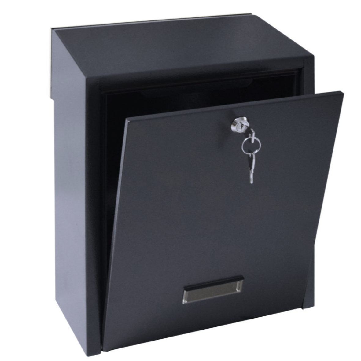 Built-in Mailbox with Stainless Steel Front Panel, Anthracite