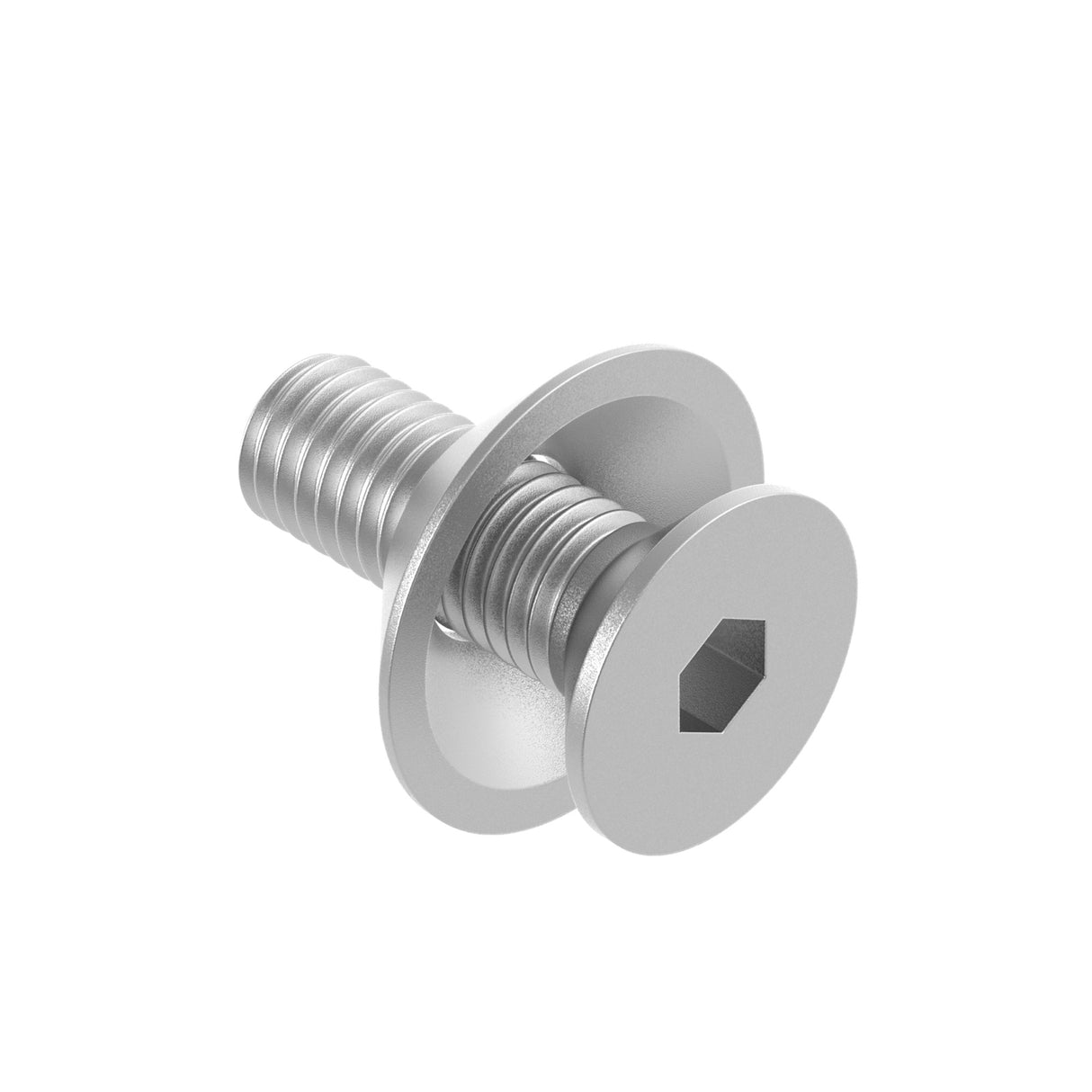 Taper screw with taper washer, M8, AISI316,SW=T40