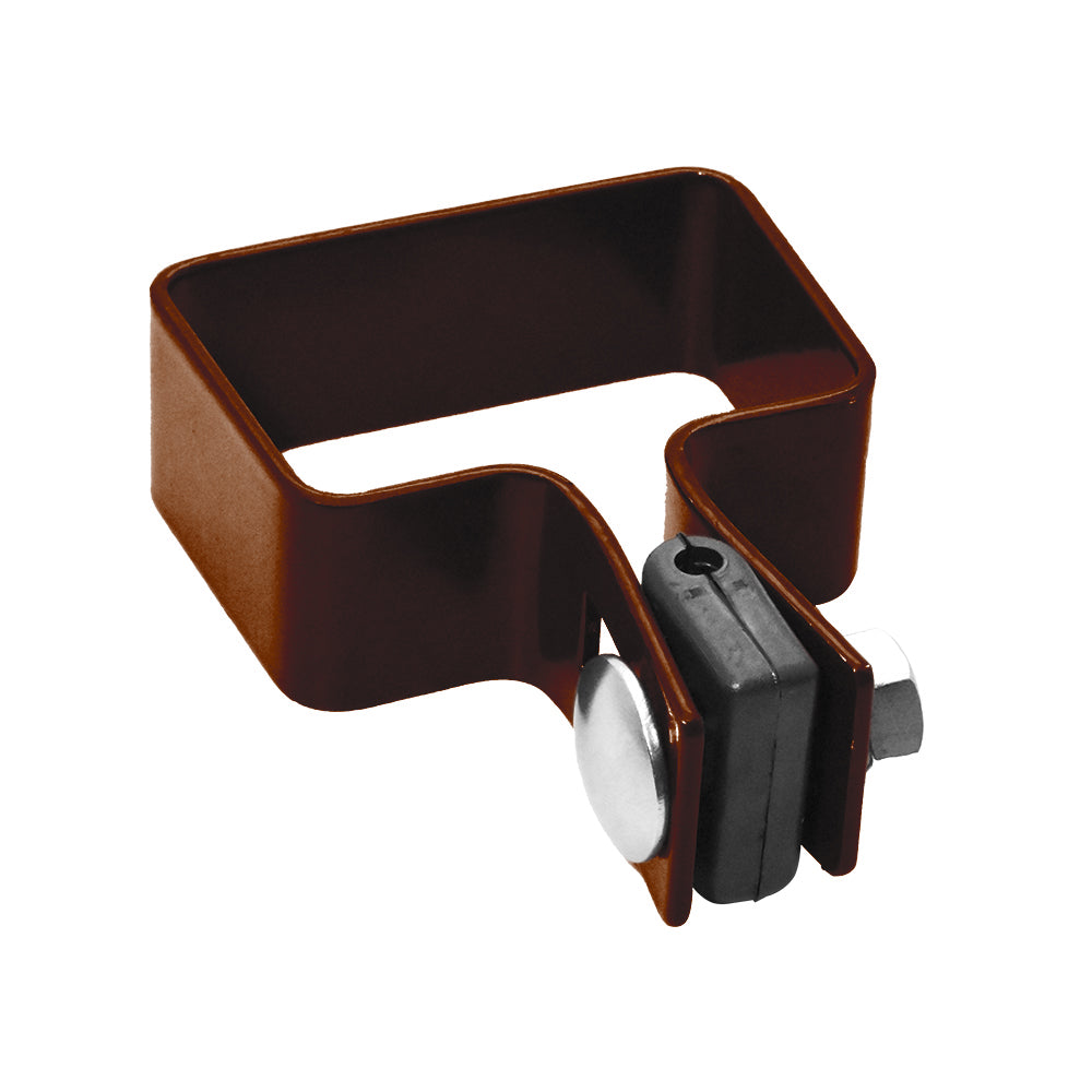 End cap for post ZnPVC 60x40mm brown
