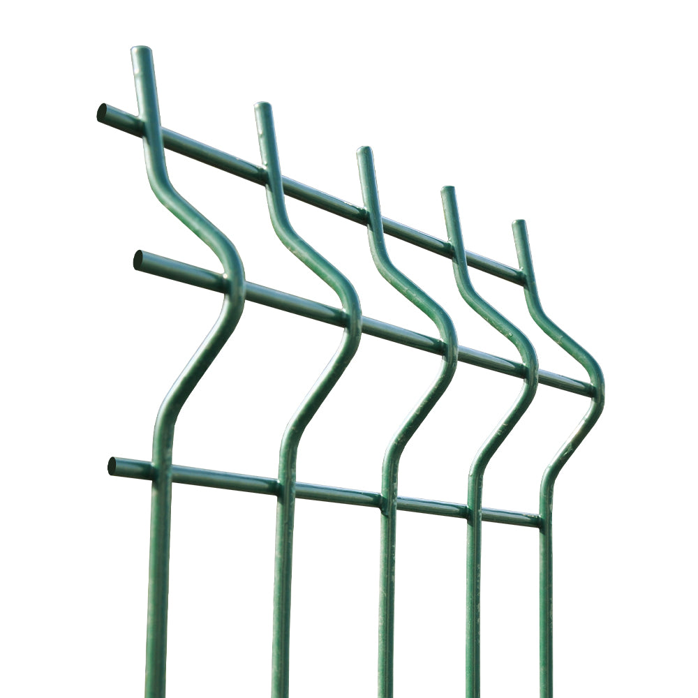 Pannello di recinzione 3D zincato e rivestito in PVC 2500x1530x5mm verde