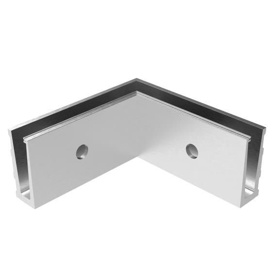 AL profile, side mount- 90°conector AL/ELOX/Satin