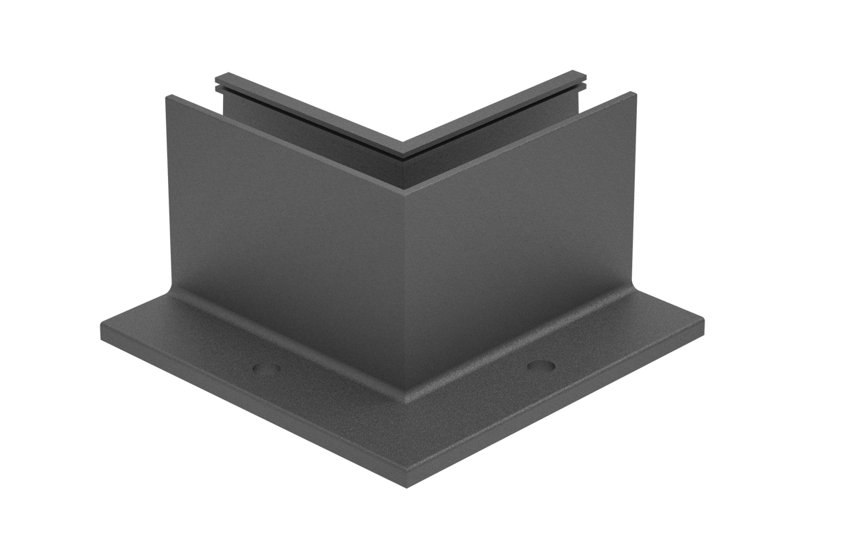 AL. profile, top mount 90° IN corner AL/ELOX/Sati