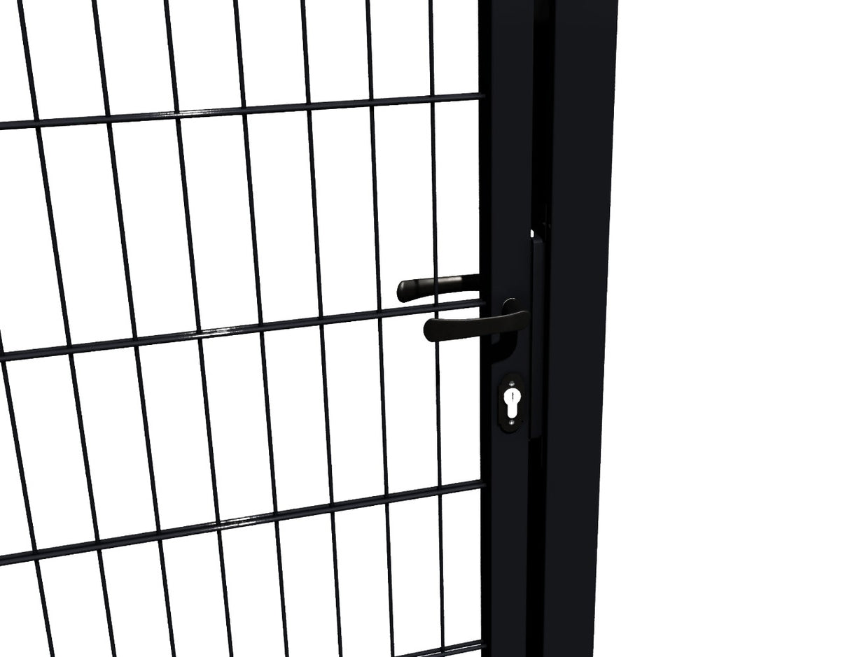 Bránka 1kr. 2D BOX ZnPVC 1000x1500mm RAL 9005 čierna matná