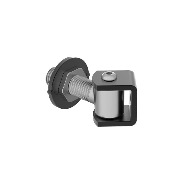 Adjustable hinge with swivel plate Zn, M20