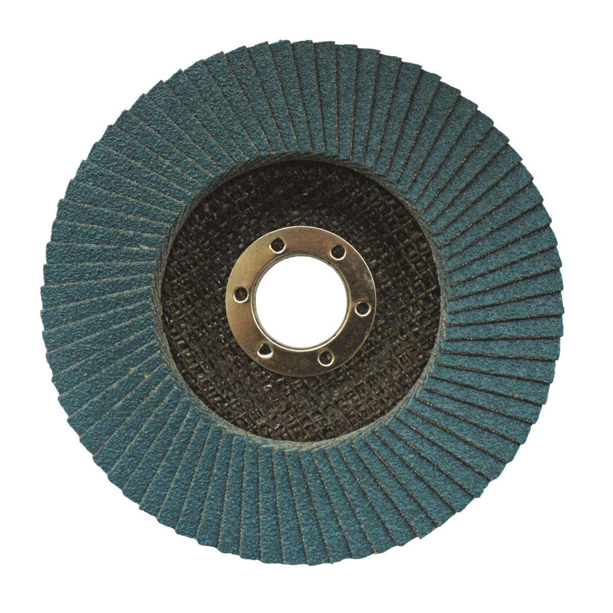 Flap grinding discs for stainless steel, D125, d22,2, t7,25 mm,P80