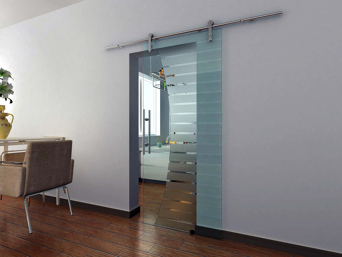 Floor guide AISI304, glass t 8,10,12mm