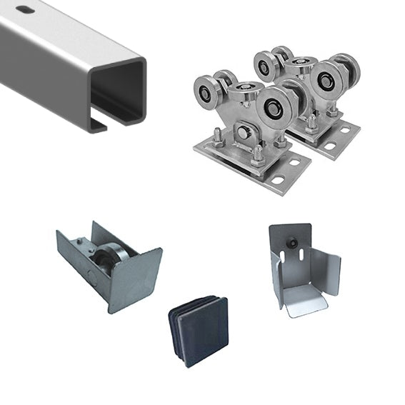 Cantilever sliding gate set up to 4,5m Zn, 70x70mm