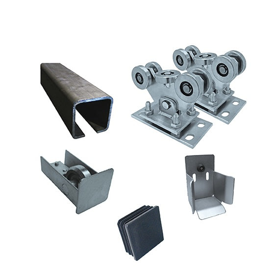 Cantilever sliding gate set up to 5,5m Fe, 80x80mm