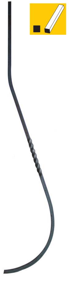 Tyč ozdobná h900, 12x12mm