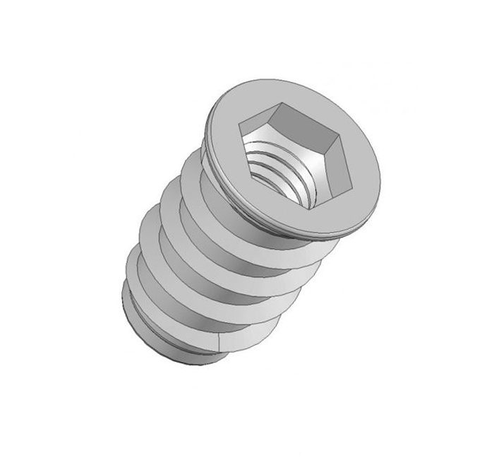 Wood pin. M10x20mm -Zn