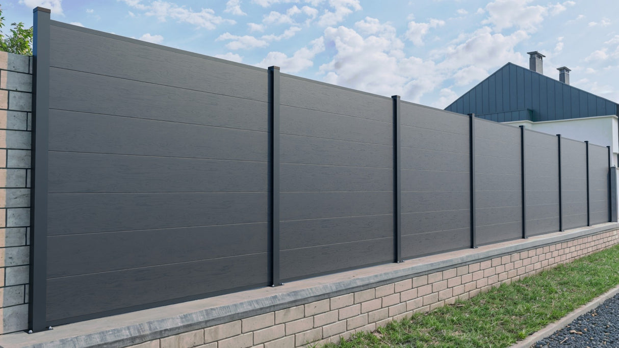 Pannello per recinzione in WPC BIANKA 166x20x1830mm, grigio