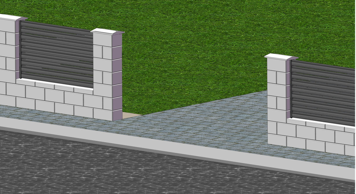 Aluminum adapter 64x38-1500mm for blinds up to 46mm R7016