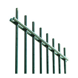 Welded fence panel N2D 2500x830mm D5/4/5mm green