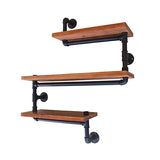 Wall shelf SNAKE redbrown - 014