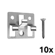 Stainless Steel Clip for WPC Dual Color Double-Sided Board 10pcs