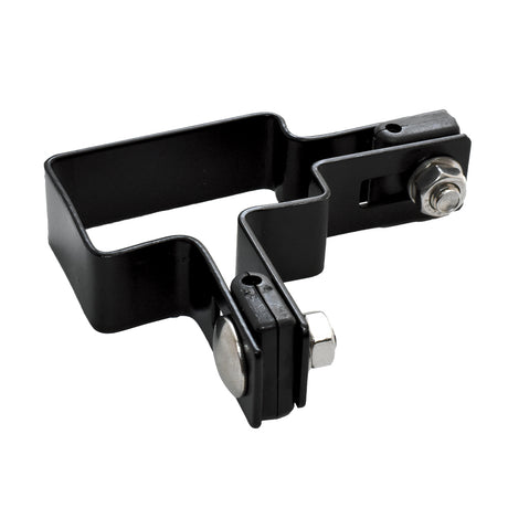 Supporto angolare per palo ZnPVC 60x40mm nero M