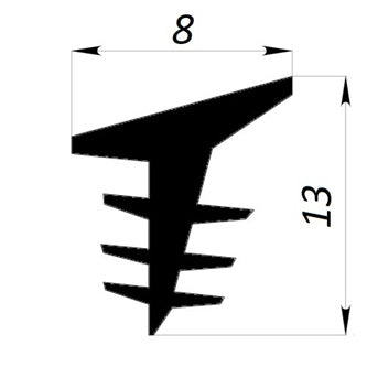Rubber transparent seal profil