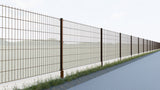 Welded fence panel N2D 2500x1630mm D5/4/5mm brown
