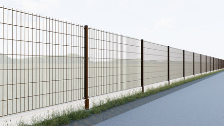 Welded fence panel N2D 2500x1630mm D5/4/5mm brown