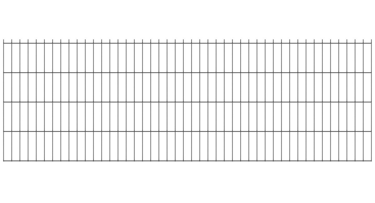 Welded fence panel N2D 2500x830mm D5/4/5mm anthracite