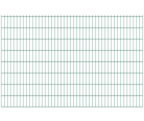 Welded panel fence N2D 2490x1630mm D5/4/5mm, green