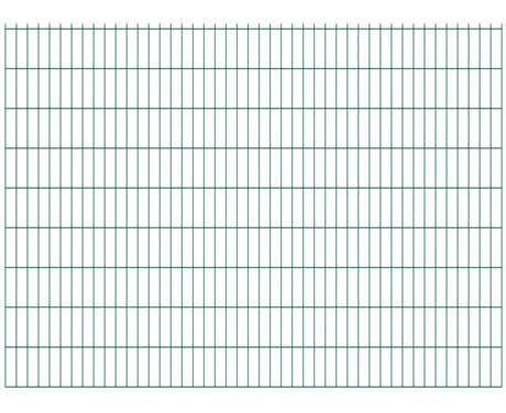 Welded panel fence N2D 2490x1830mm D5/4/5mm, green