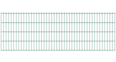 Welded fence panel N2D 2500x830mm D5/4/5mm green